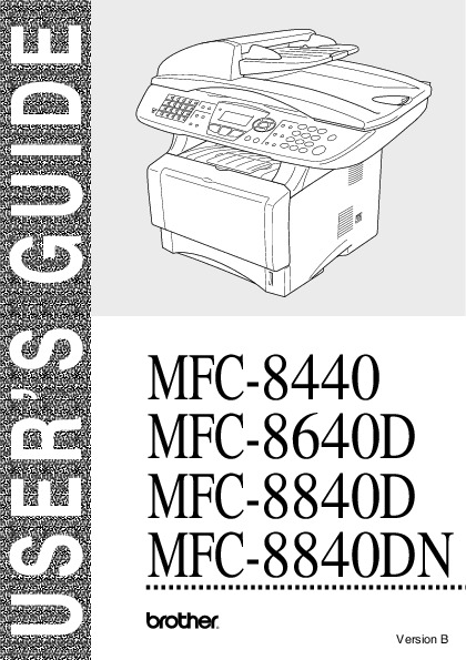 Brother Mfc 8640D Manual Pdf