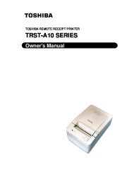 Toshiba TRST-A10 Remote Receipt Printer Owners Manual page 1