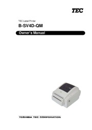 Toshiba TEC B-SV4D-QM Label Printer Owners Manual page 1