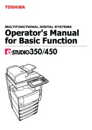 Toshiba E-Studio 350 450 Printer Copier Owners Manual page 1