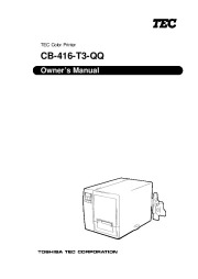 Toshiba TEC CB-416-T3-QQ Color Printer Owners Manual page 1