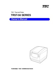 Toshiba TEC TRST-56 Thermal Printer Owners Manual page 1