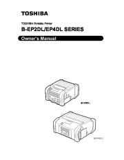 Toshiba TEC B-EP2DL B-EP4DL Portable Printer Owners Manual page 1