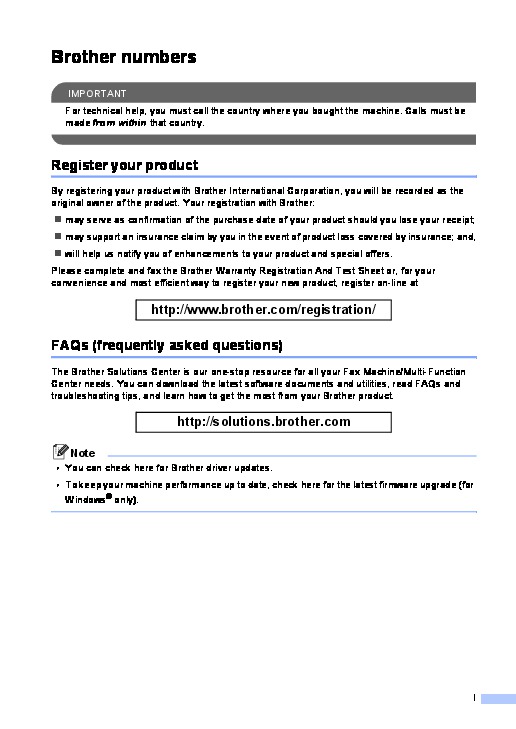 Brother fax 560 instruction manual